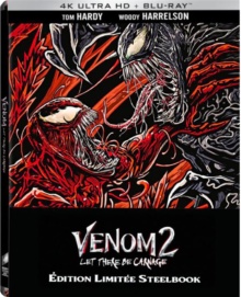 Venom 2 : Let There Be Carnage (2021) de Andy Serkis - Édition Limitée Steelbook – Packshot Blu-ray 4K Ultra HD