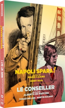 Le Conseiller (1973) de Alberto De Martino + Napoli spara! (1977) de Mario Caiano - Packshot Blu-ray