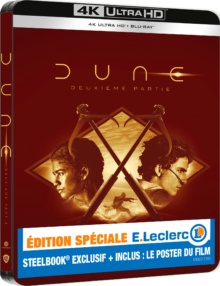 Dune : Deuxième partie (2024) de Denis Villeneuve – Édition Spéciale SteelBook E.Leclerc - Packshot Blu-ray 4K Ultra HD