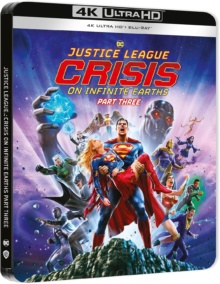 Justice League : Crisis on Infinite Earths - Partie 3 (2024) de Jeff Wamester - Édition Boîtier Steelbook - Packshot Blu-ray 4K Ultra HD