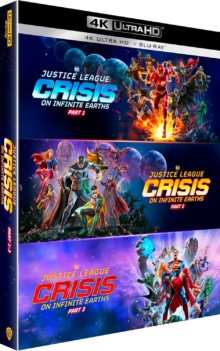 Justice League : Crisis on Infinite Earths - Parties 1 à 3 - Packshot Blu-ray 4K Ultra HD
