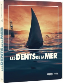Les Dents de la mer (1975) de Steven Spielberg - Édition Limitée SteelBook - The Film Vault - Packshot Blu-ray 4K Ultra HD